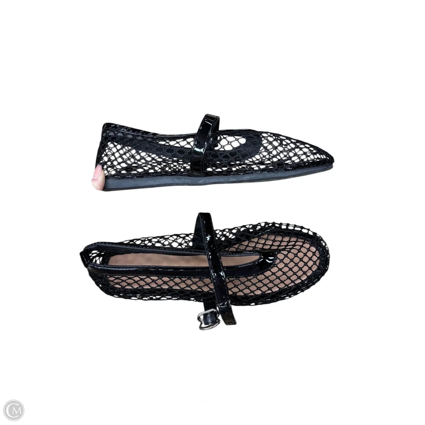 Shoes Flats By Clothes Mentor In Black, Size: 8