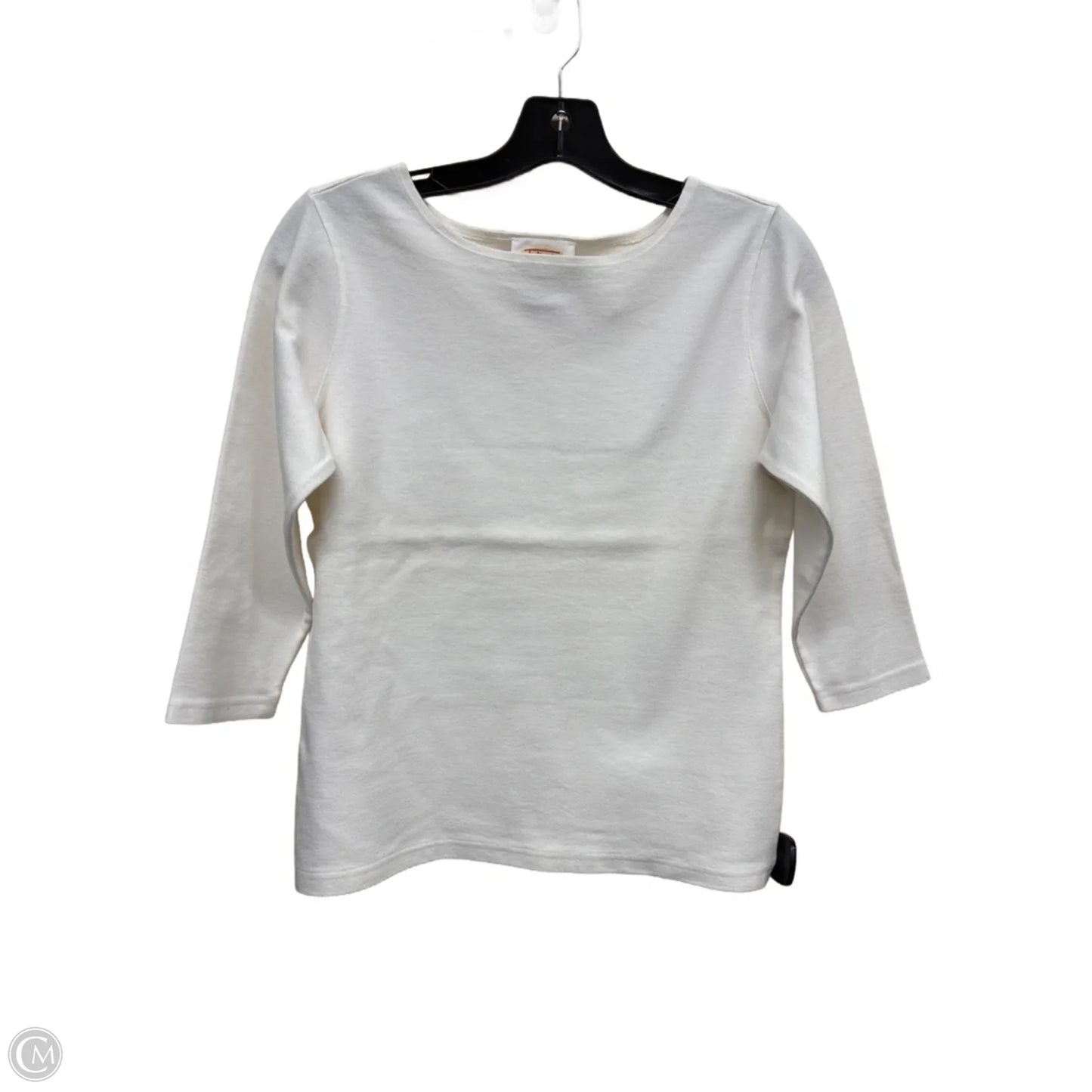 Top Long Sleeve By Talbots In White, Size: S