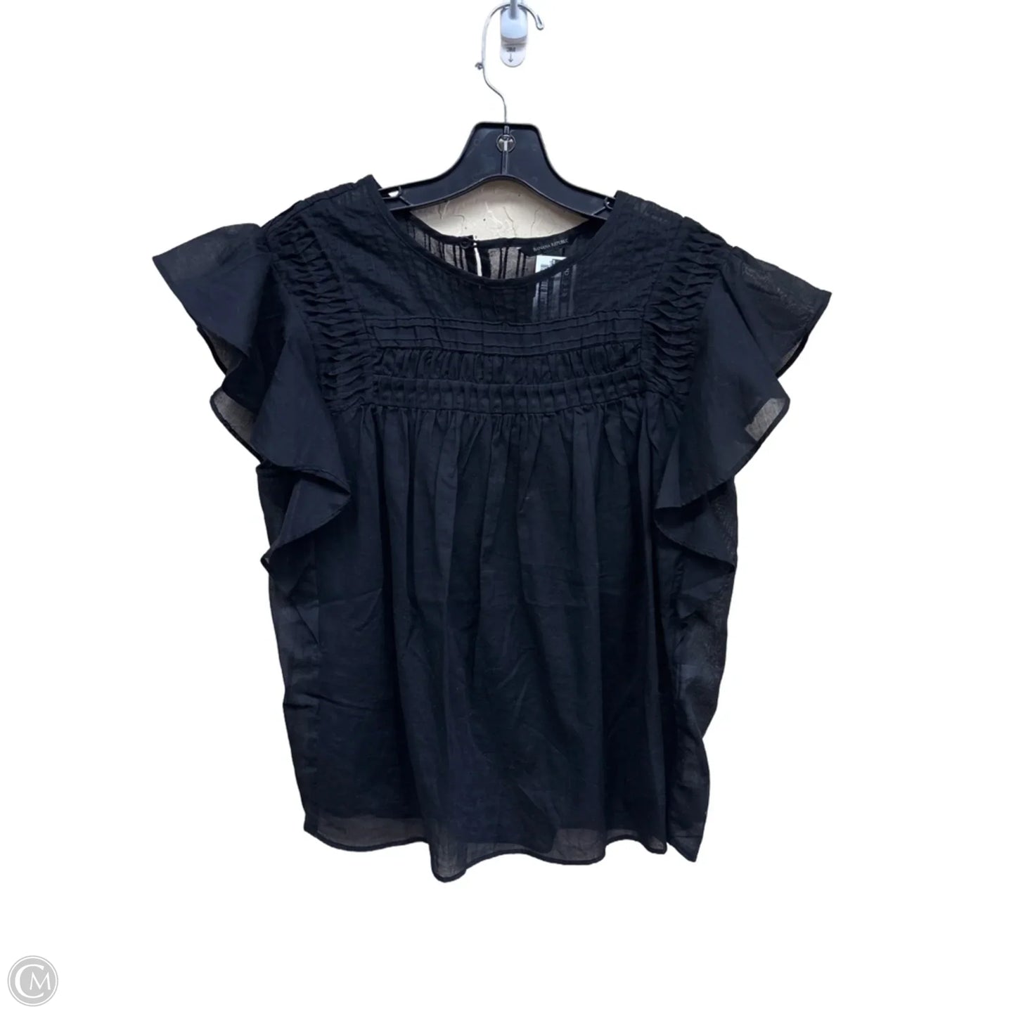Top Sleeveless By Banana Republic In Black, Size: S