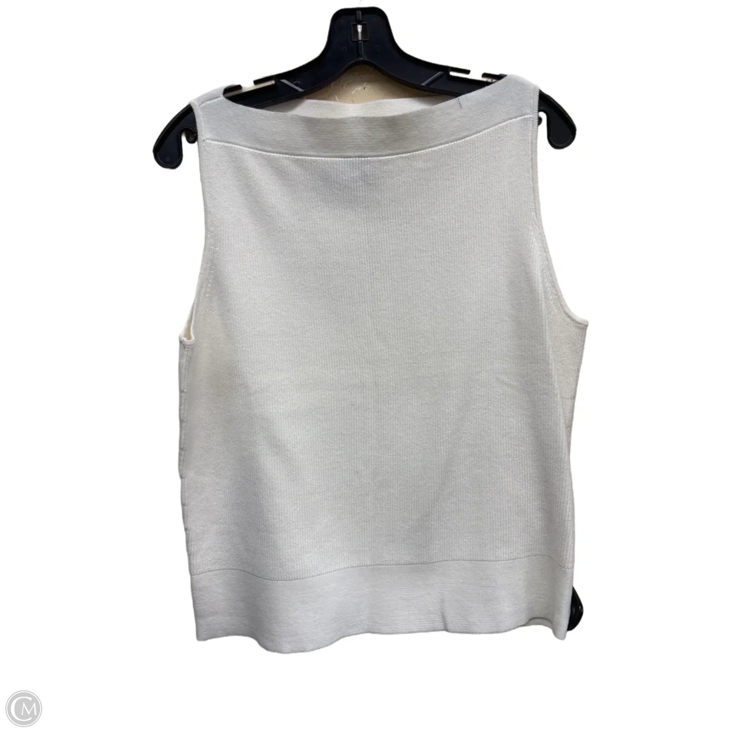 Top Sleeveless By Banana Republic In Cream, Size: L