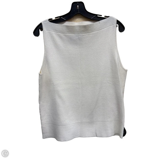 Top Sleeveless By Banana Republic In Cream, Size: L
