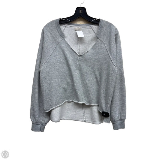 Top Long Sleeve By Pilcro In Grey, Size: S