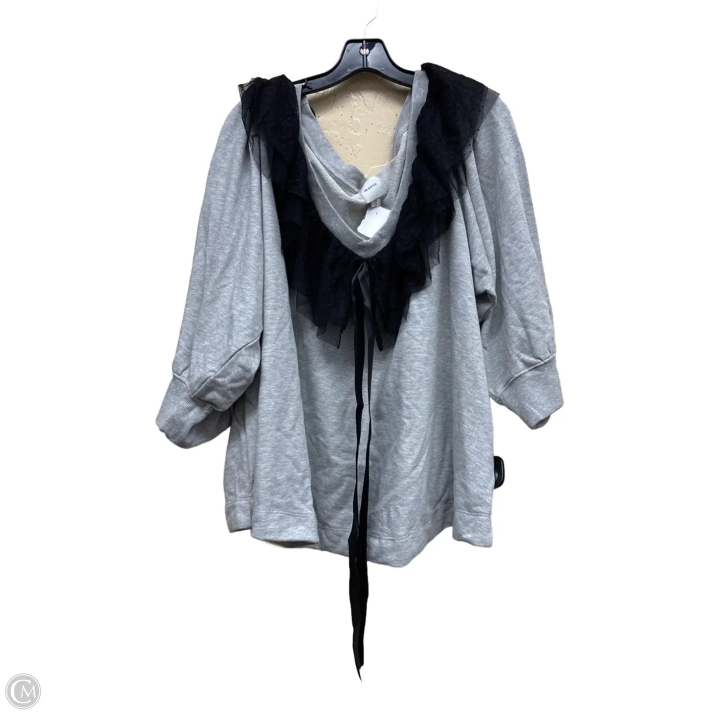 Sweater By Maeve In Blue & Grey, Size: 2x