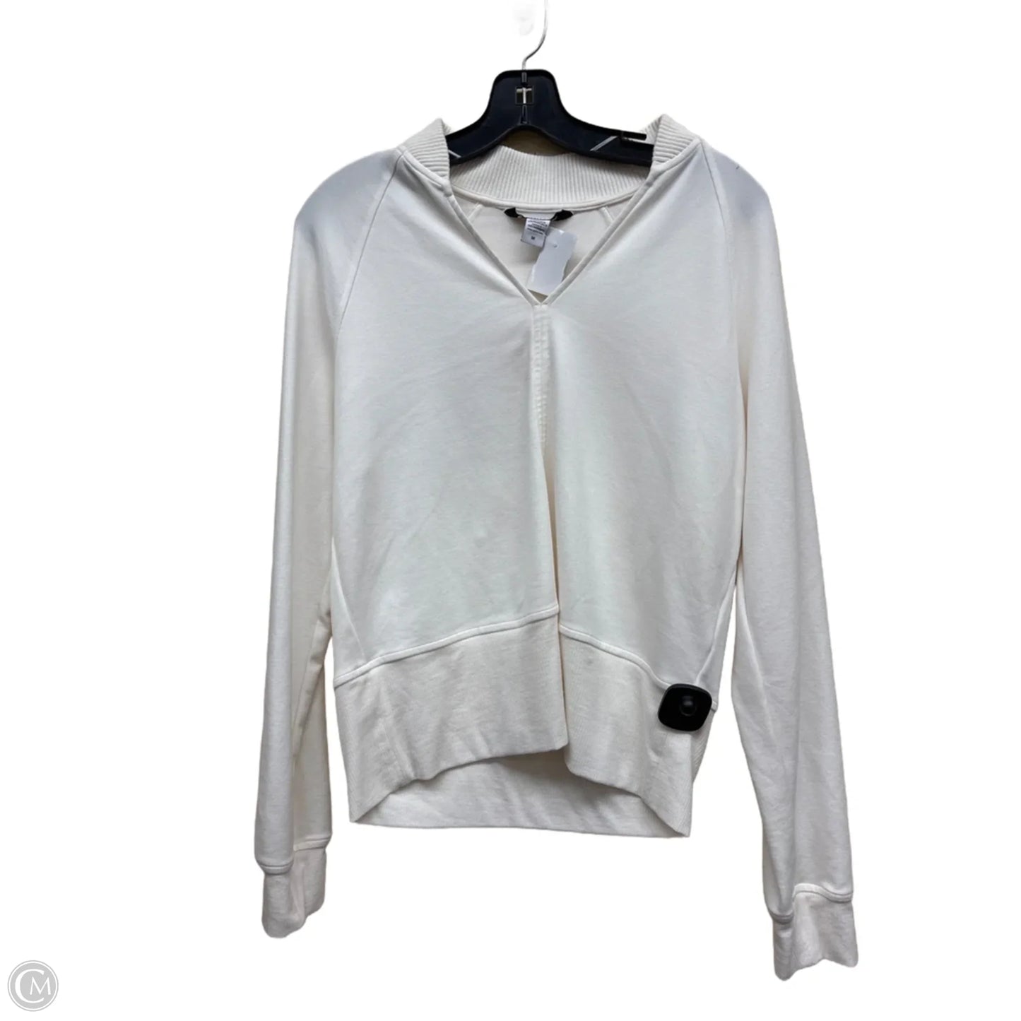 Top Long Sleeve By Athleta In Cream, Size: M