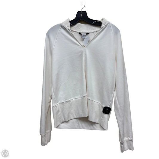 Top Long Sleeve By Athleta In Cream, Size: M