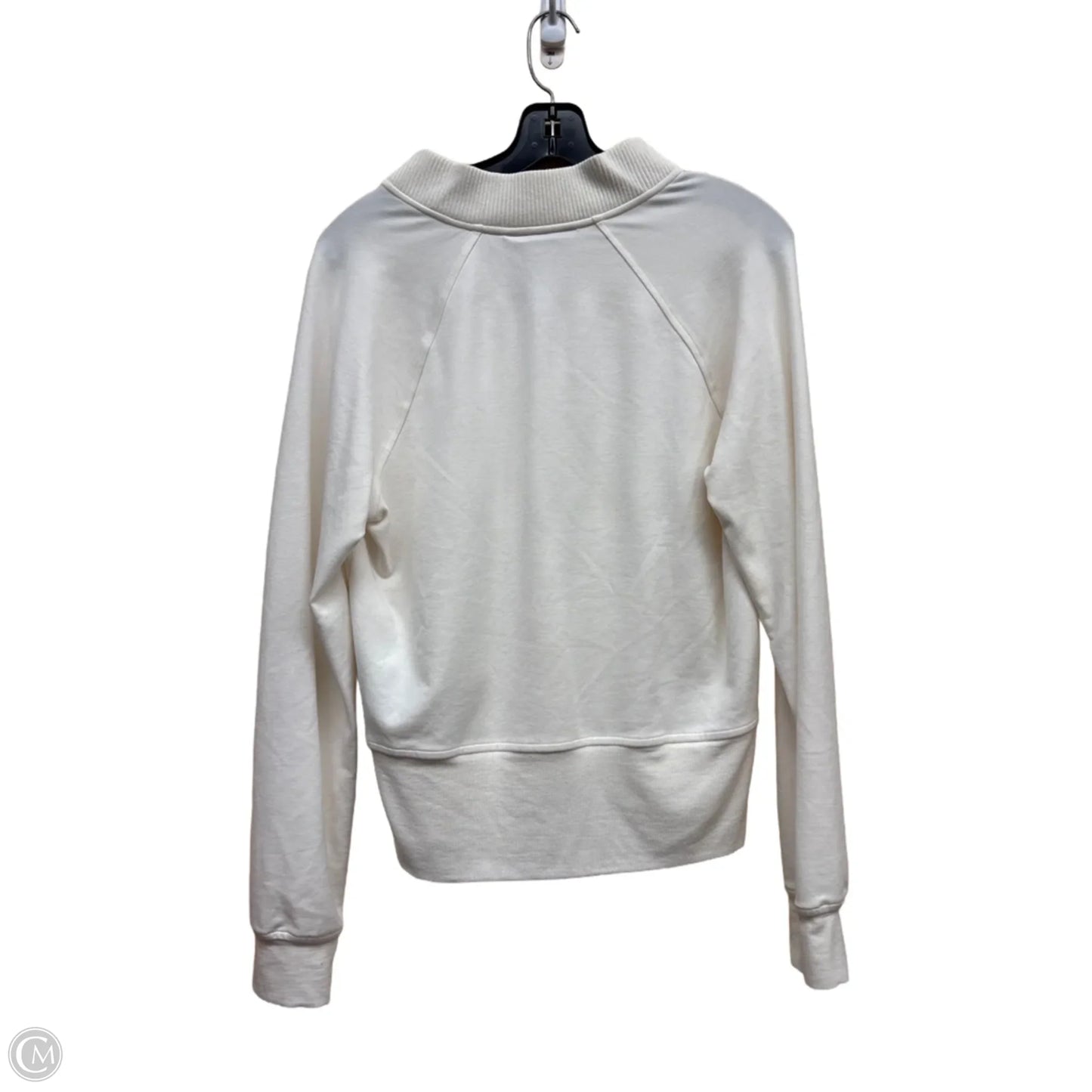 Top Long Sleeve By Athleta In Cream, Size: M