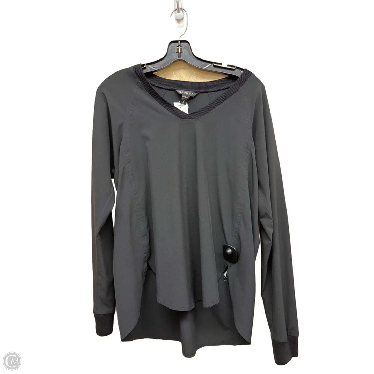 Top Long Sleeve By Athleta In Black, Size: S