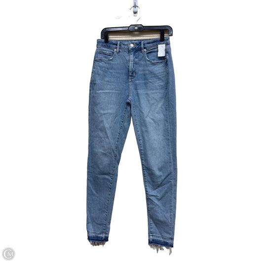 Jeans Skinny By Loft In Blue Denim, Size: 4