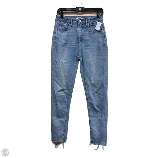 Jeans Straight By Loft In Blue Denim, Size: 4