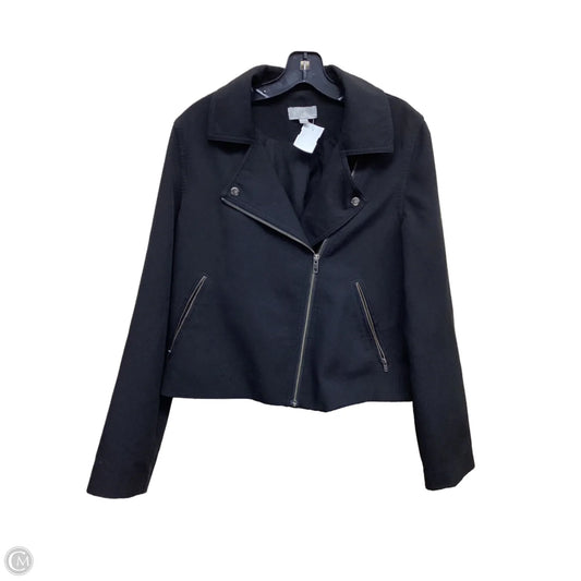 Jacket Moto By Loft In Black, Size: L