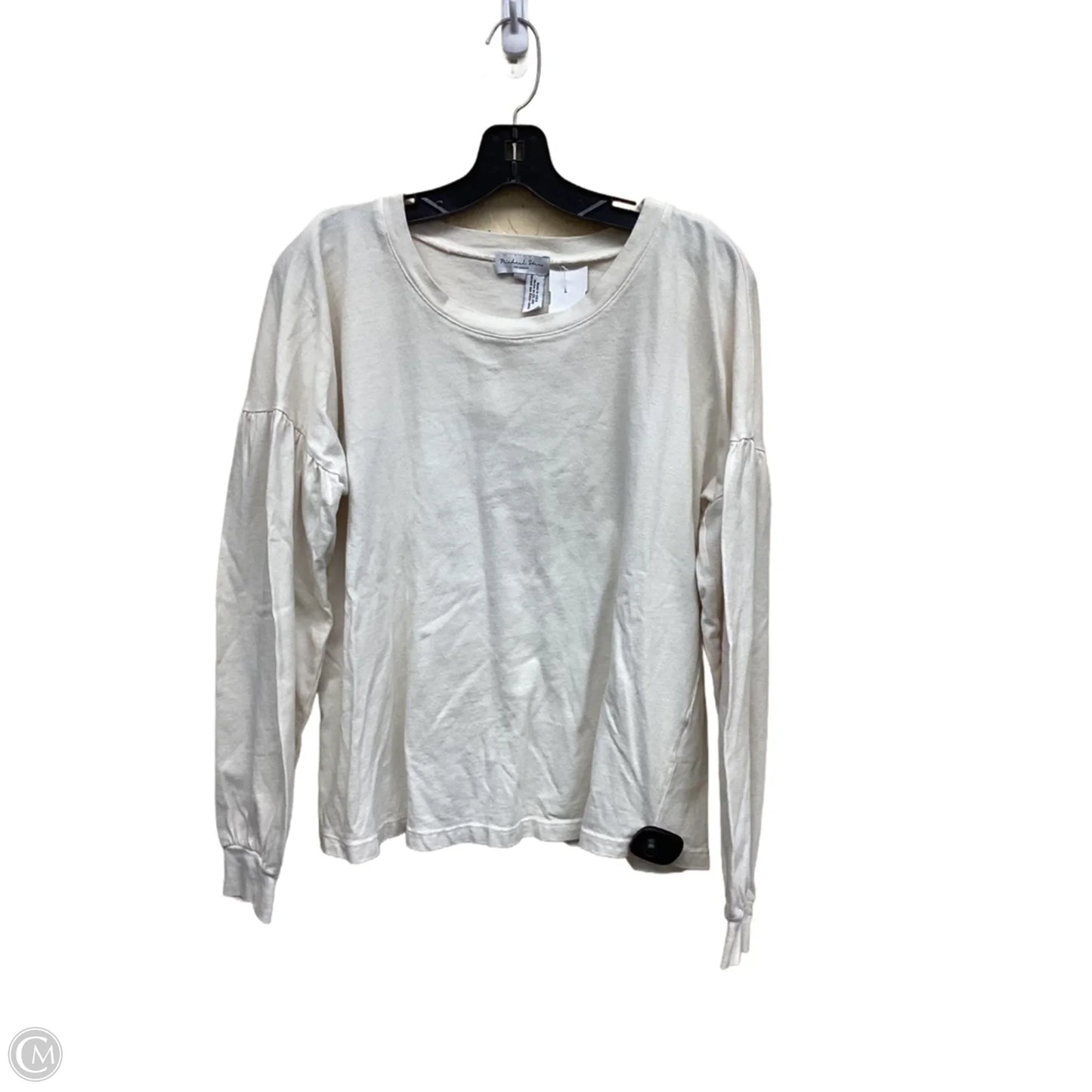 Top Long Sleeve By Michael Stars In Cream, Size: M