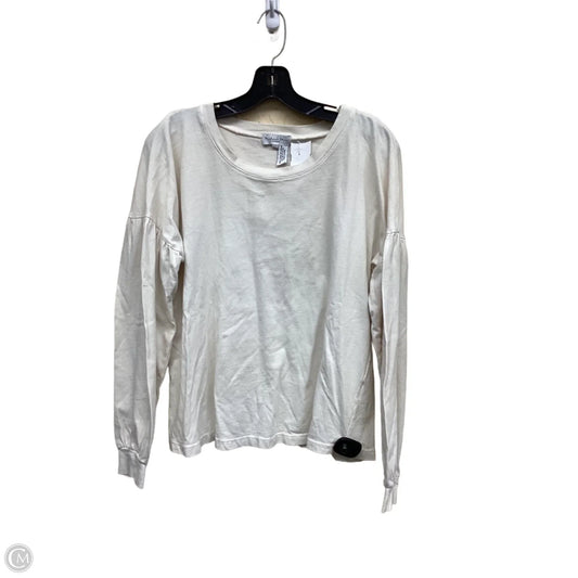 Top Long Sleeve By Michael Stars In Cream, Size: M