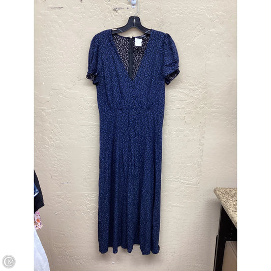 Dress Casual Maxi By Madewell In Black & Blue, Size: 8