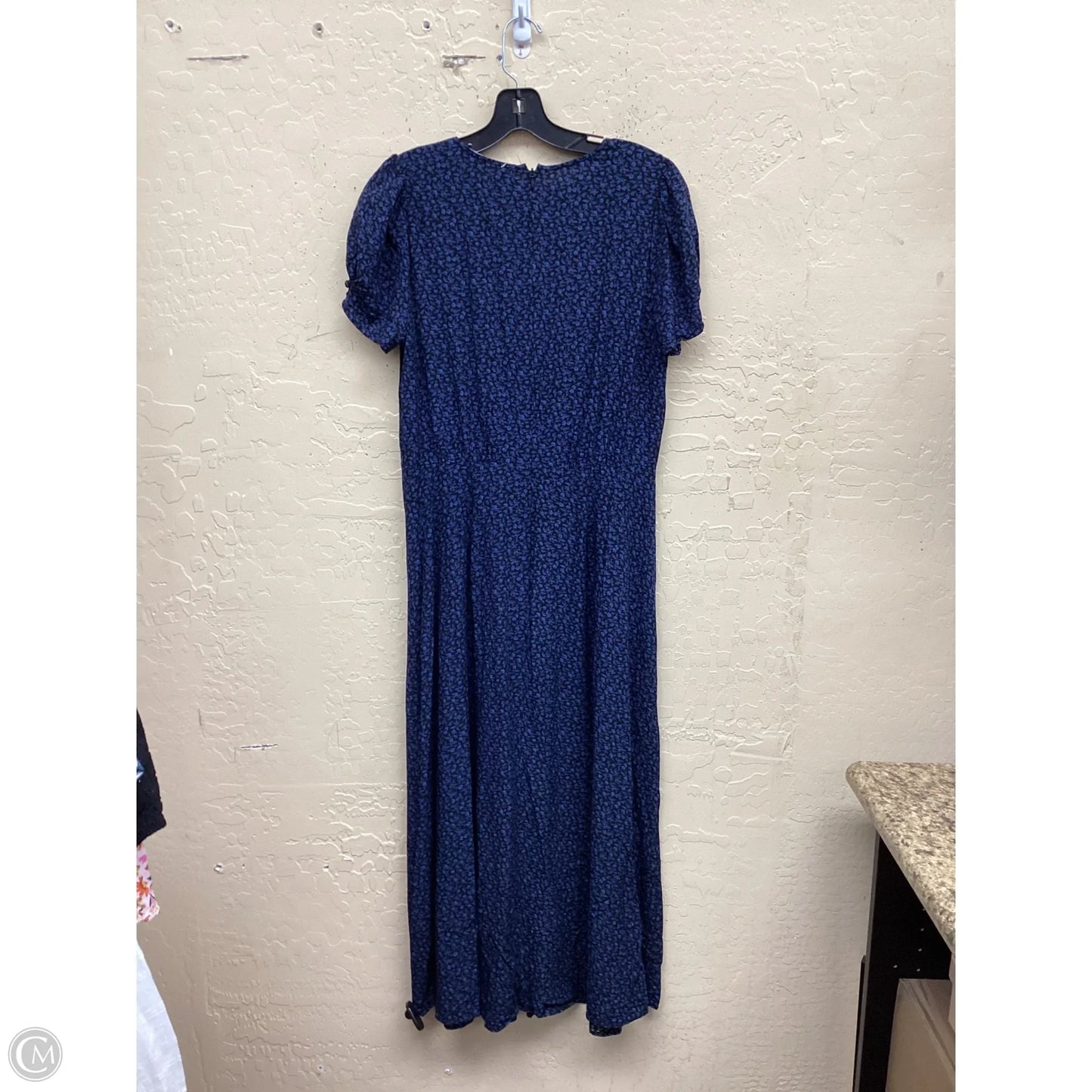 Dress Casual Maxi By Madewell In Black & Blue, Size: 8