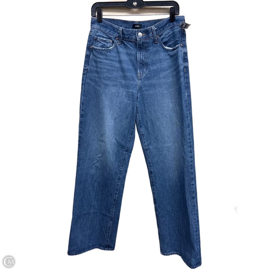 Jeans Straight By Express In Blue Denim, Size: 8l