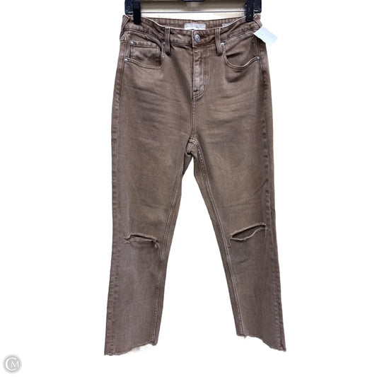 Jeans Straight By Clothes Mentor In Brown Denim, Size: 6