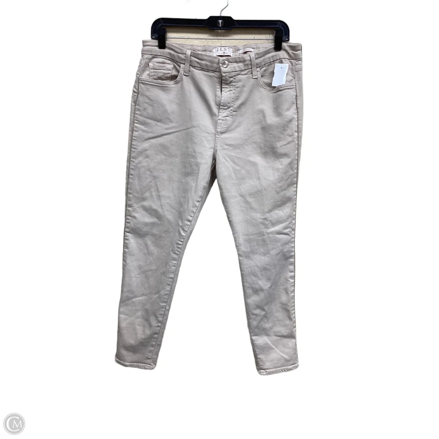 Jeans Skinny By 7 For All Mankind In Tan Denim, Size: M