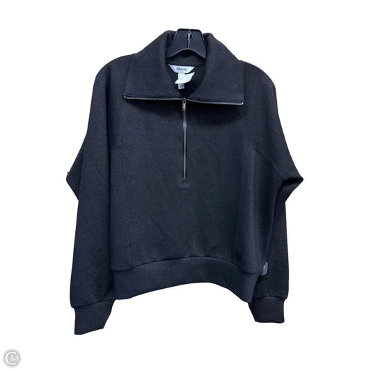 Athletic Top Long Sleeve Collar By Spanx In Black & Gold, Size: S