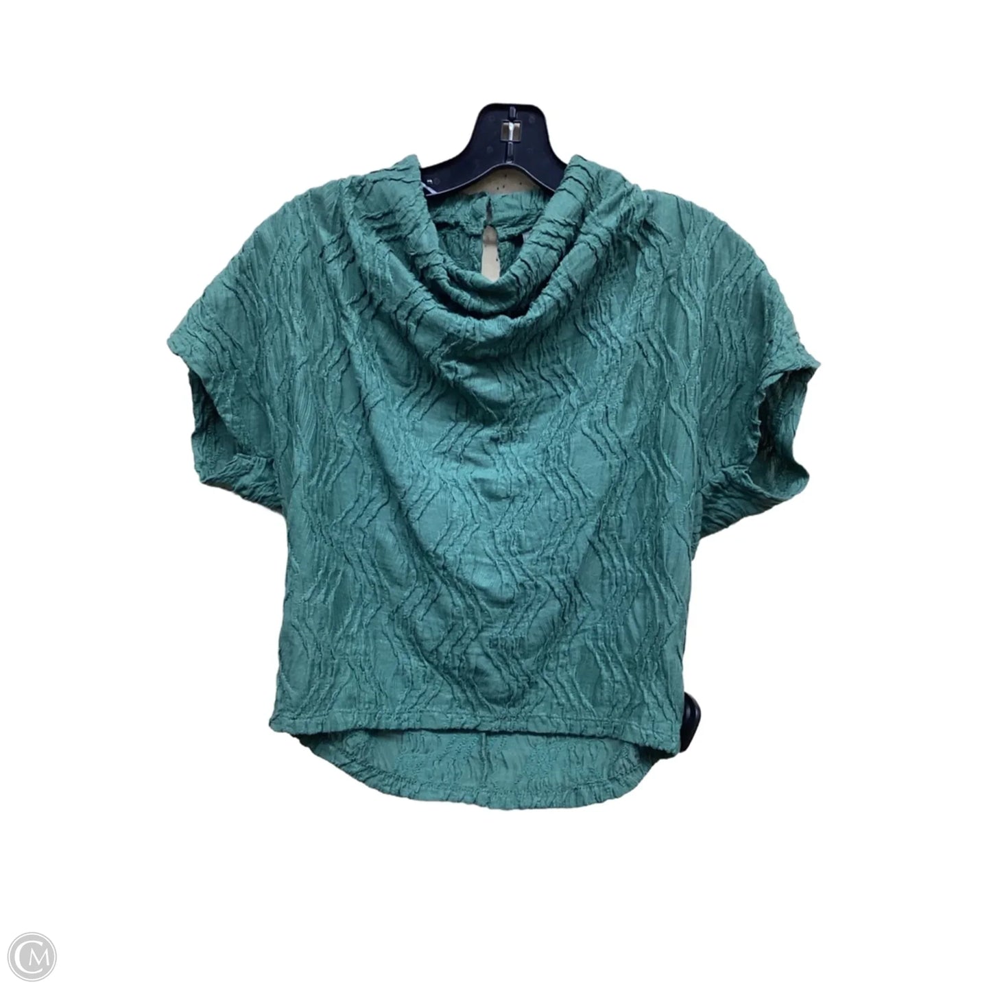 Top Short Sleeve By Anthropologie In Green, Size: Xs