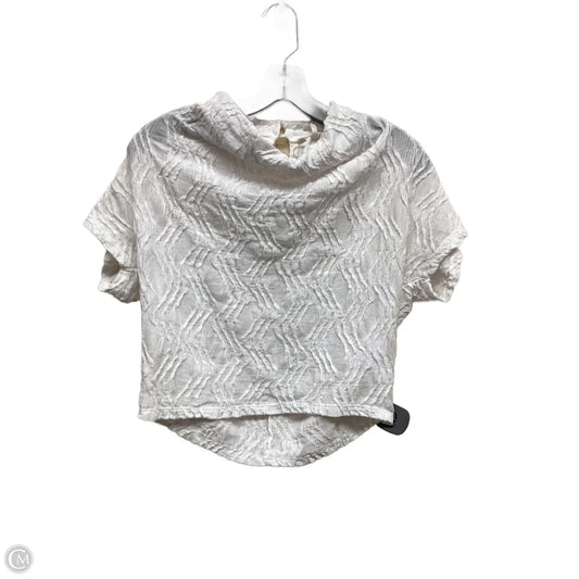Top Short Sleeve By Anthropologie In Cream, Size: Xs