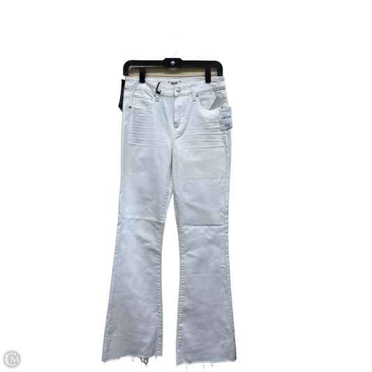 Jeans Wide Leg By Paige In White Denim, Size: 2