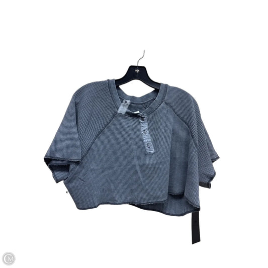 Athletic Top Short Sleeve By Mono B In Grey, Size: L