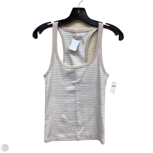Top Sleeveless By Aerie In Striped Pattern, Size: M