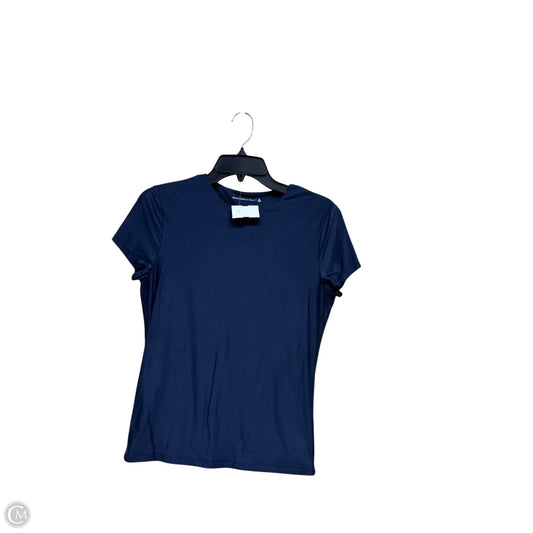 Top Short Sleeve By Abercrombie And Fitch In Blue, Size: M