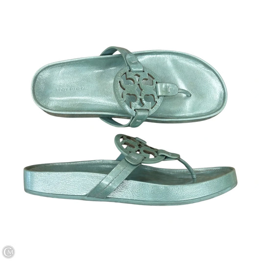 Sandals Designer By Tory Burch In Green, Size: 8.5