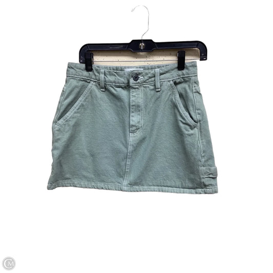 Skirt Mini & Short By Cotton On In Green Denim, Size: 6