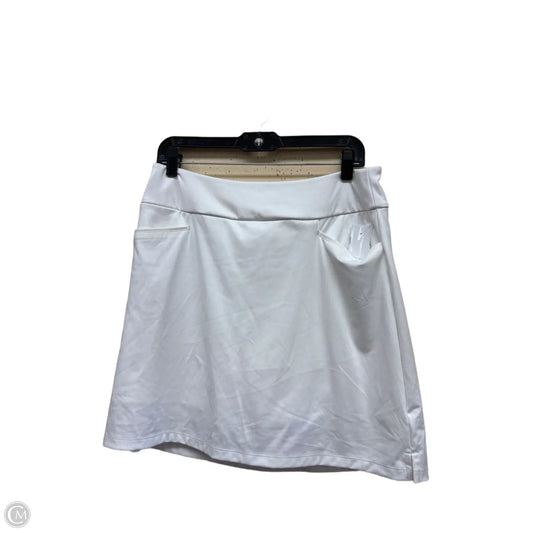 Athletic Skirt By Adidas In White, Size: M
