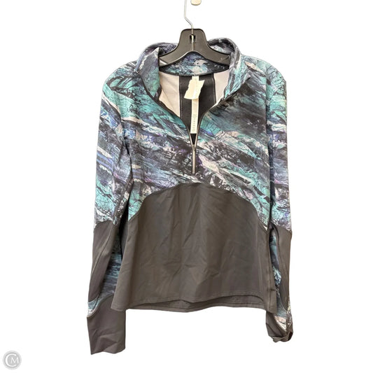 Athletic Top Long Sleeve Collar By Lululemon In Multi-colored, Size: 10