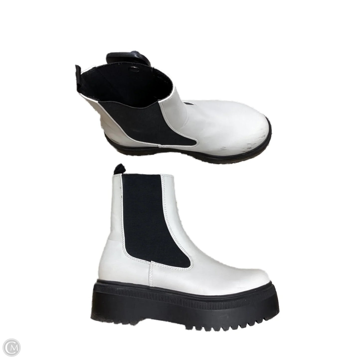Boots Combat By Soda In White, Size: 6.5