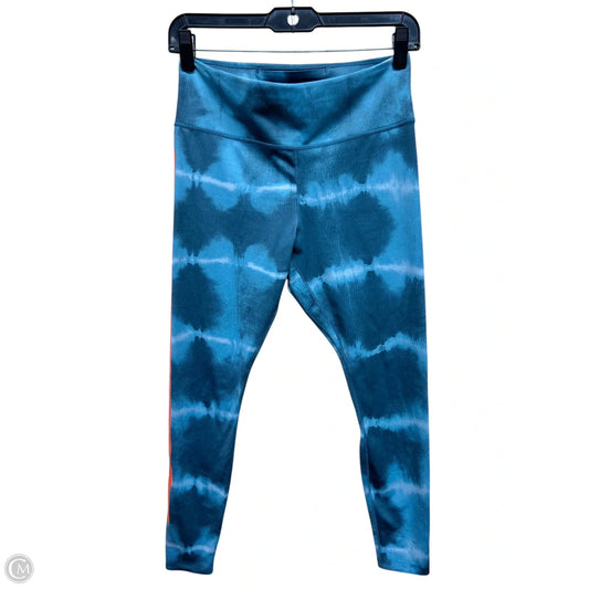 Athletic Leggings By Nike In Blue & Orange, Size: M