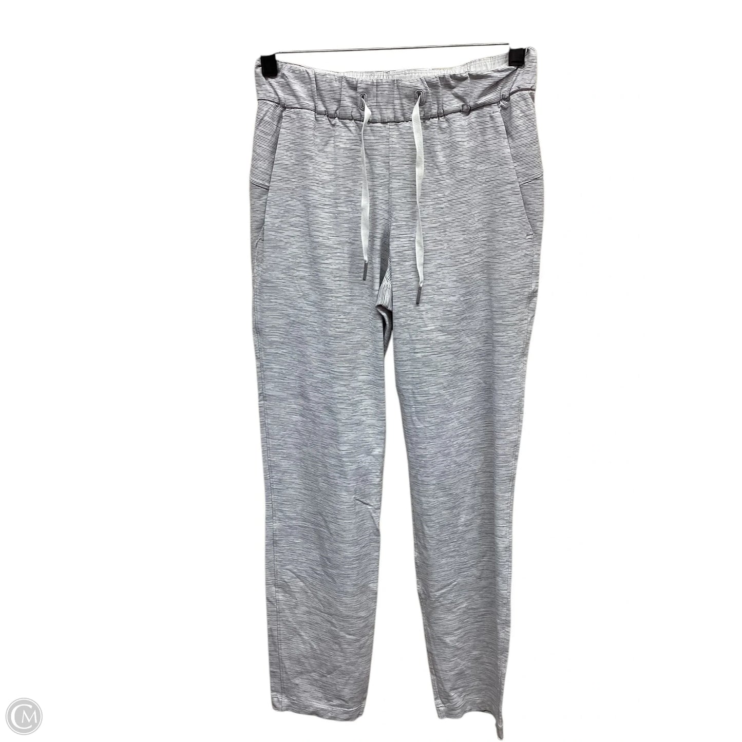 Athletic Pants By Lululemon In Grey & White, Size: 2