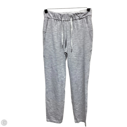 Athletic Pants By Lululemon In Grey & White, Size: 2