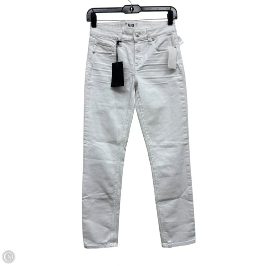 Jeans Straight By Paige In White, Size: 0