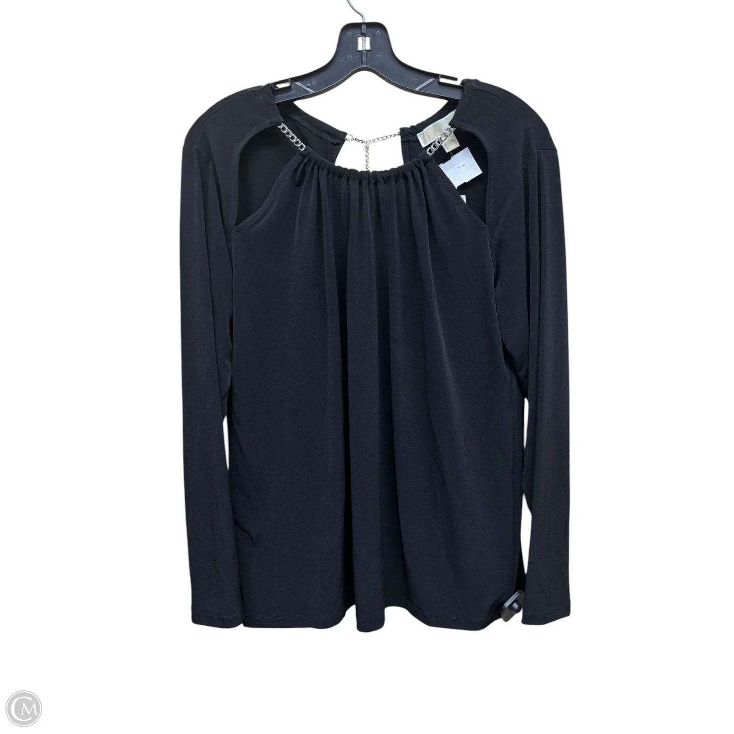 Top Long Sleeve By Michael By Michael Kors In Black, Size: Xl