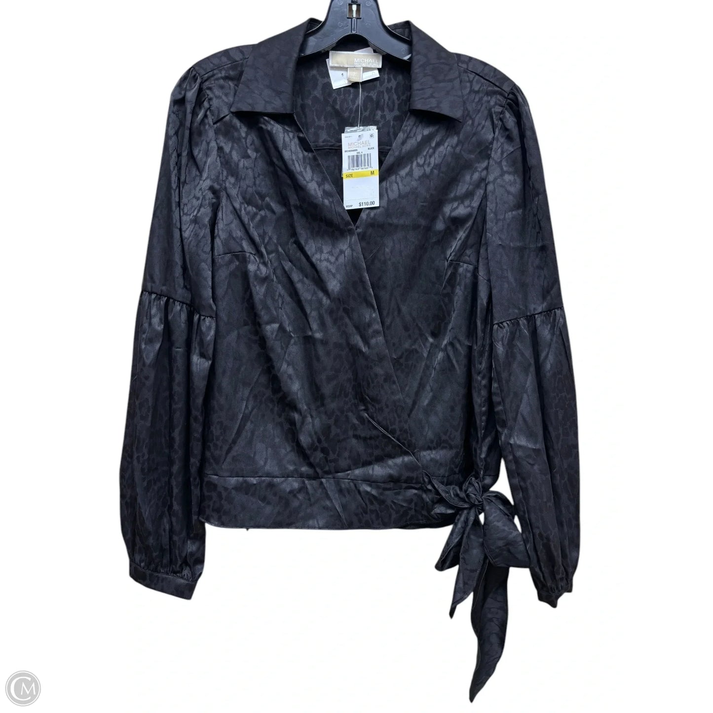 Top Long Sleeve By Michael By Michael Kors In Black, Size: M