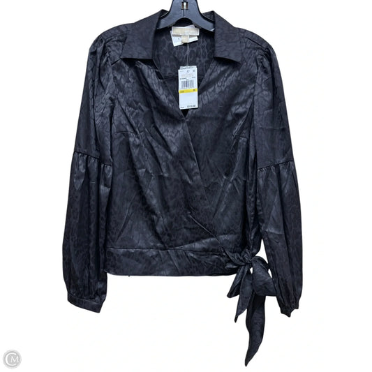 Top Long Sleeve By Michael By Michael Kors In Black, Size: M
