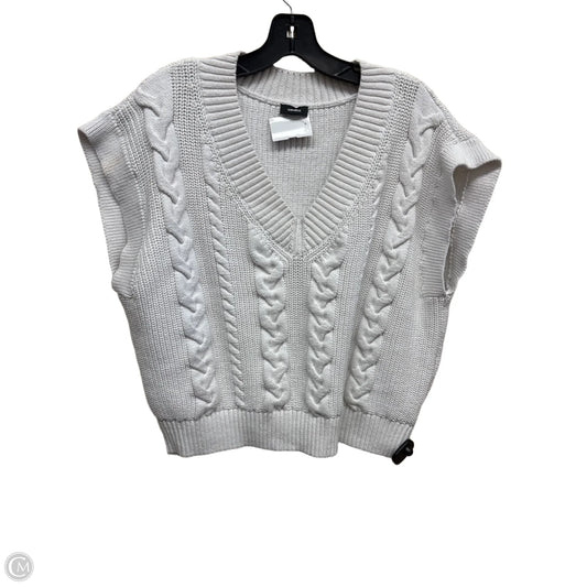 Vest Sweater By Express In White, Size: Xl