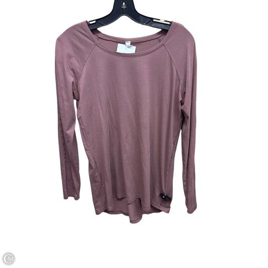 Top Long Sleeve By Lululemon In Red, Size: 6