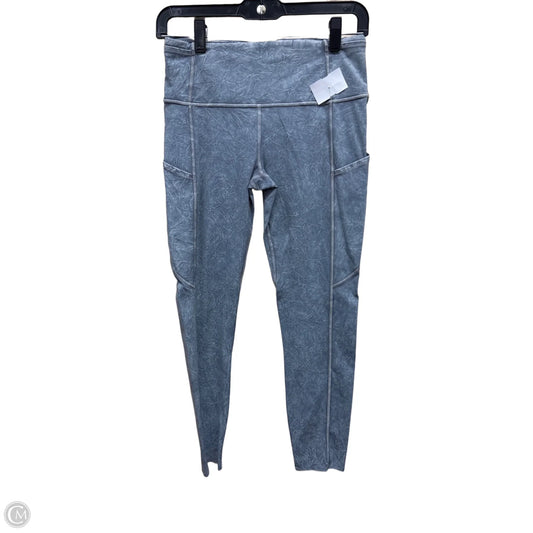 Athletic Leggings By Lululemon In Grey & White, Size: 8