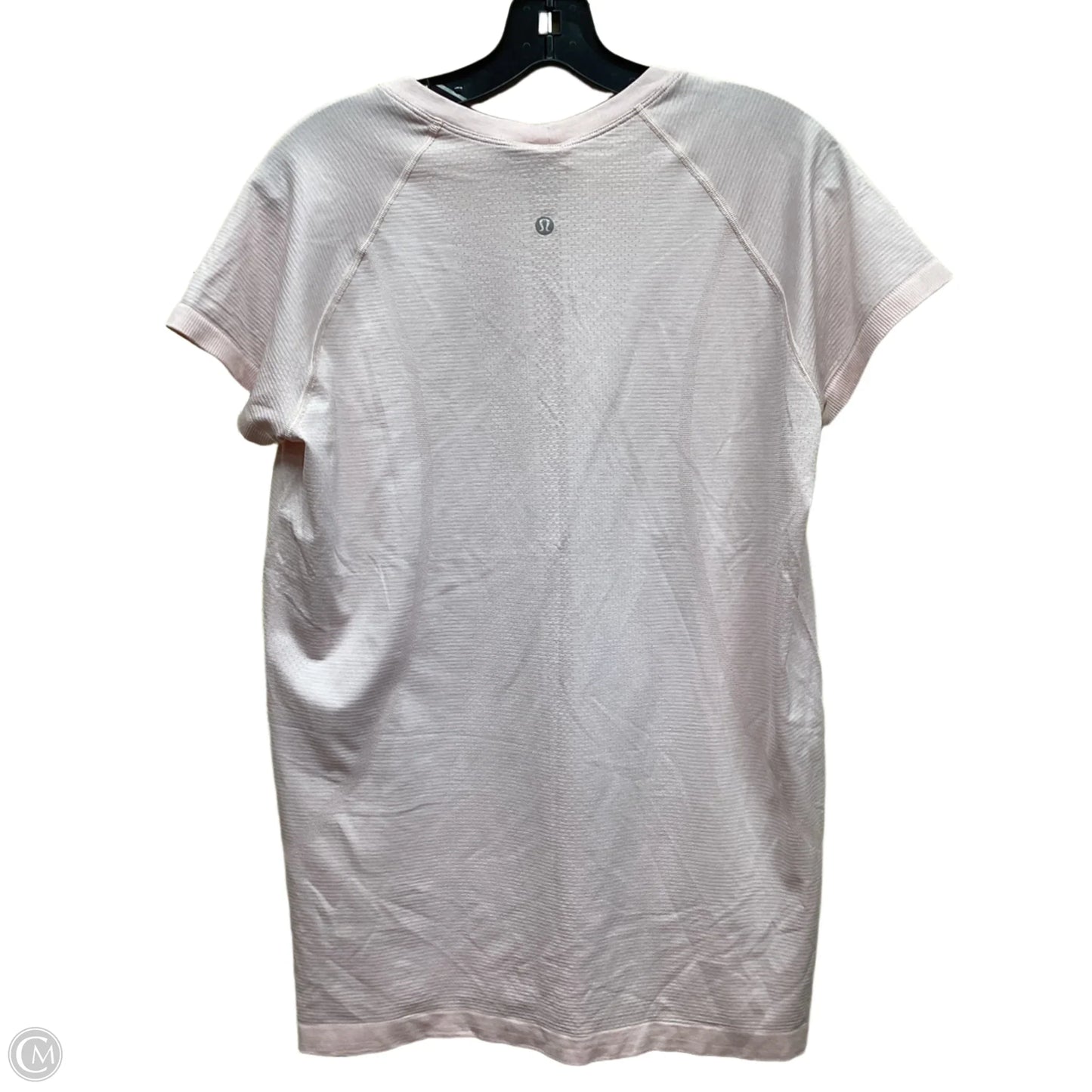 Athletic Top Short Sleeve By Lululemon In Pink, Size: 14