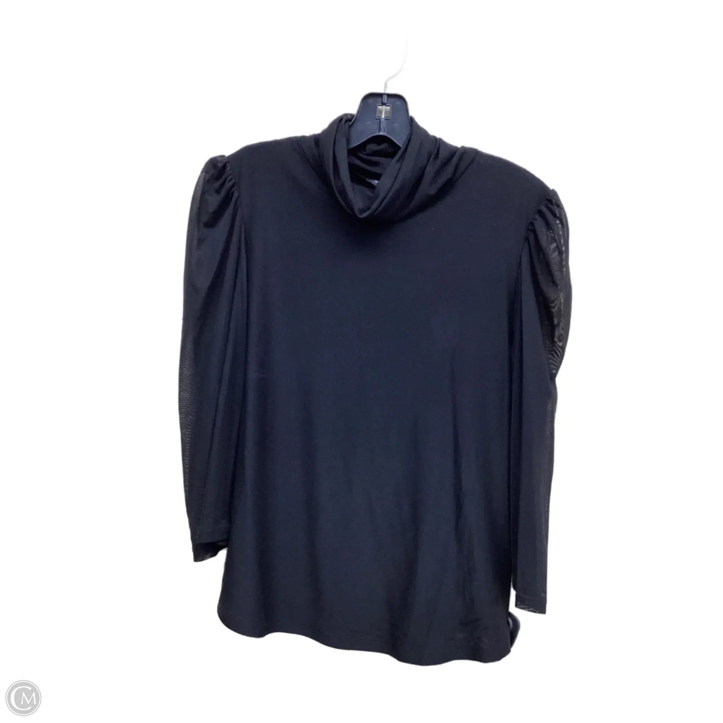 Top Long Sleeve By Tahari By Arthur Levine In Black, Size: L