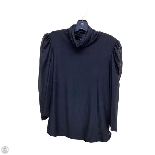 Top Long Sleeve By Tahari By Arthur Levine In Black, Size: L