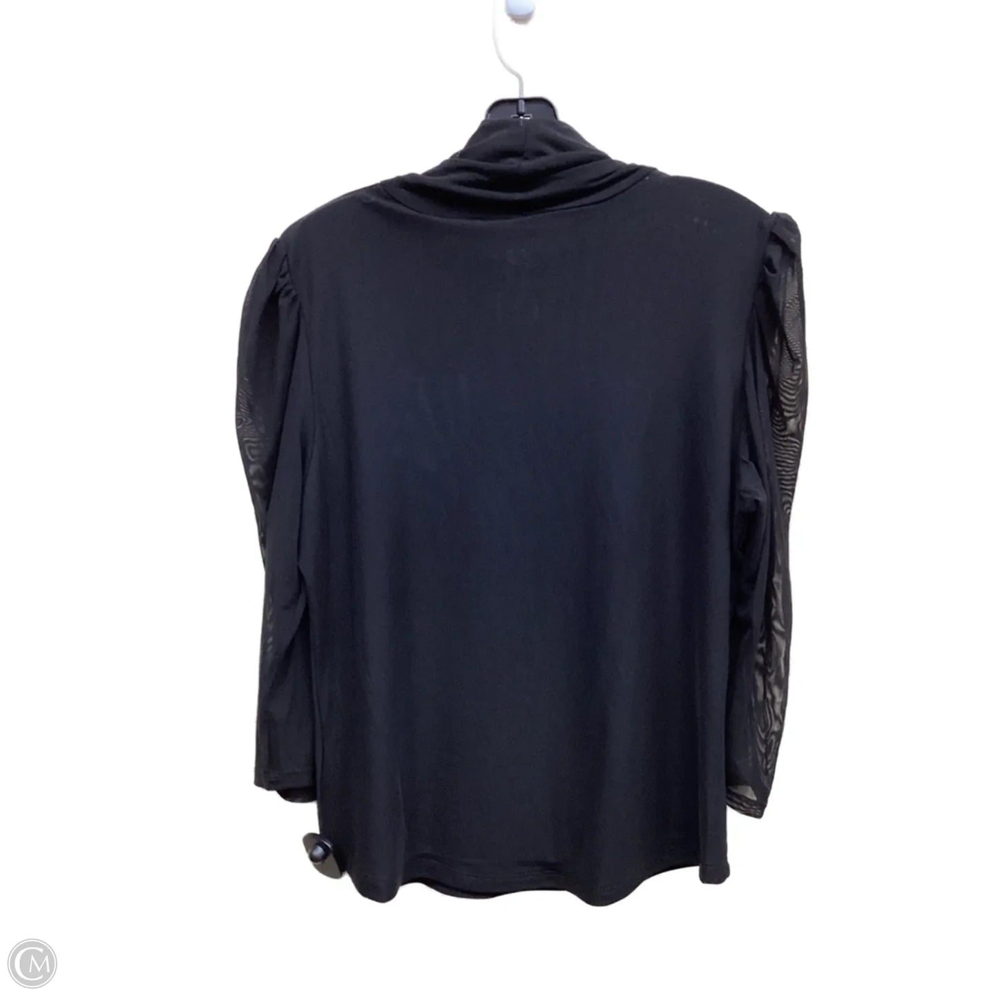 Top Long Sleeve By Tahari By Arthur Levine In Black, Size: L