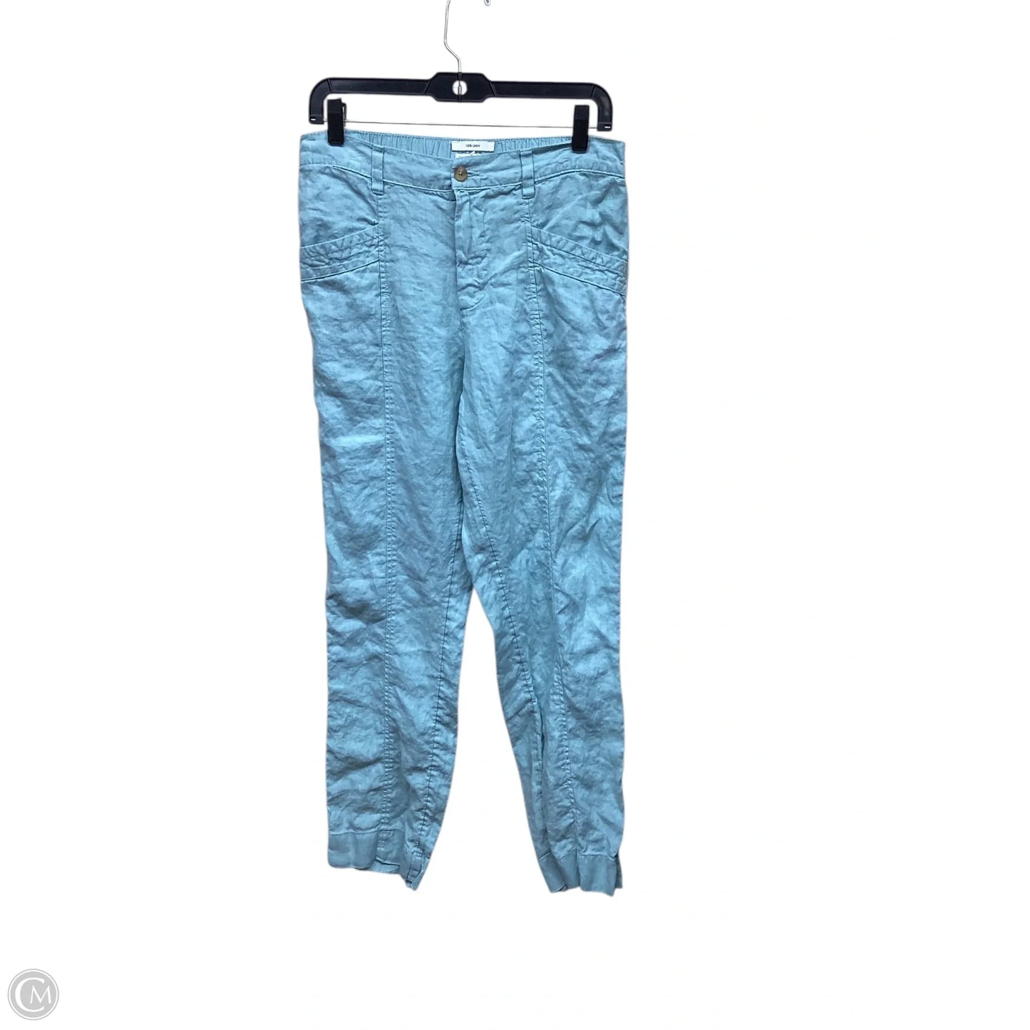 Pants Linen By Nicole Miller In Green, Size: M