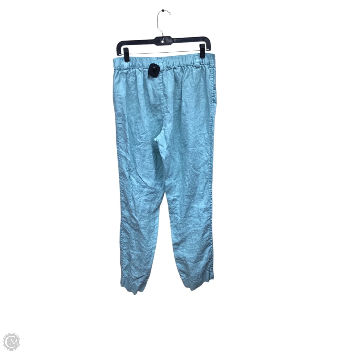 Pants Linen By Nicole Miller In Green, Size: M