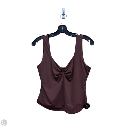 Top Sleeveless By Clothes Mentor In Brown, Size: L